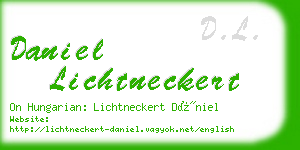 daniel lichtneckert business card